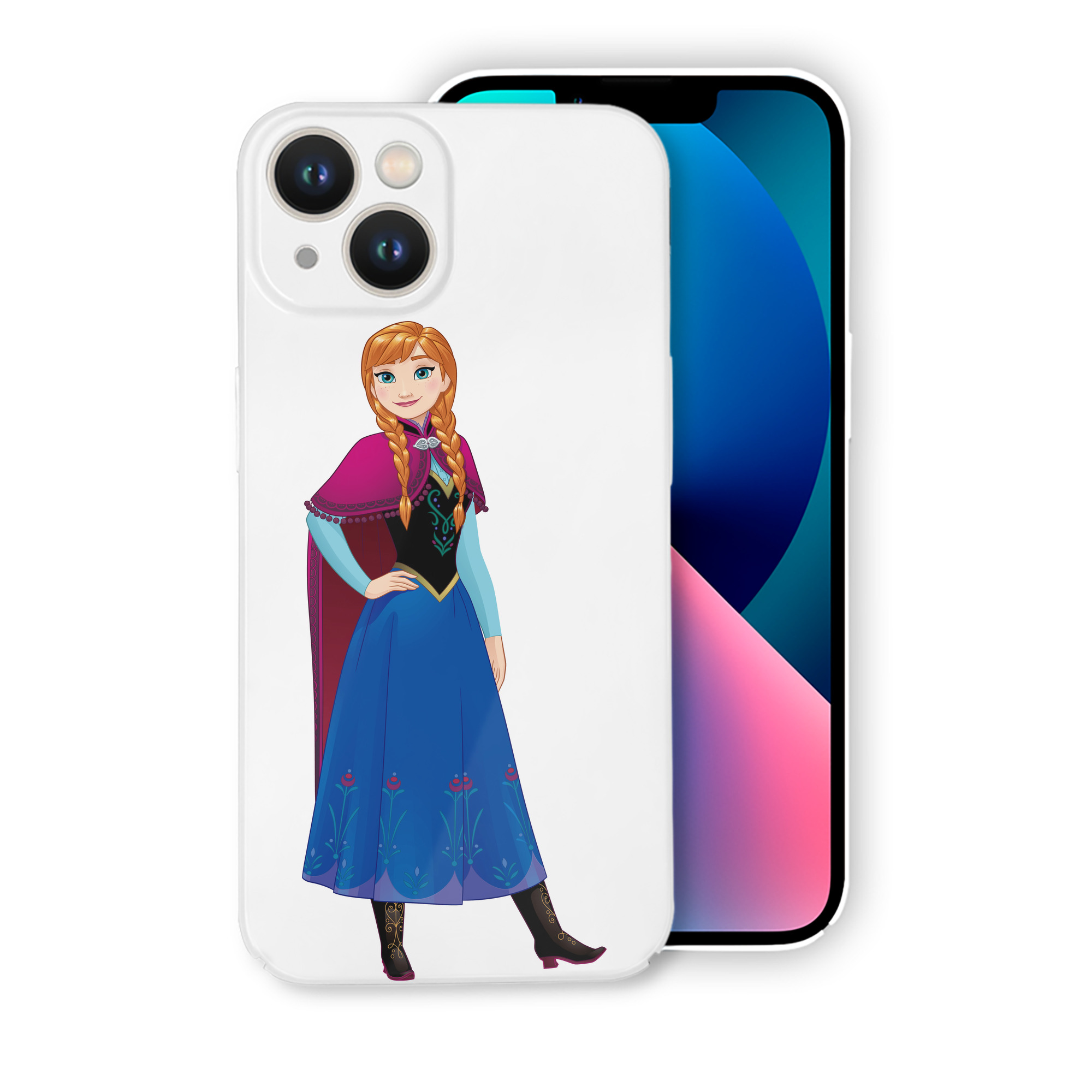 （画像用） アナと雪の女王 アンナ エルサ Frozen Anna Elsa 【iPhone 14シリーズ対応】ハードケース